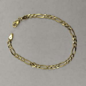 14K Yellow Gold Figaro Bracelet