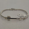 925 Sterling Silver Twisted Arrow Bangle