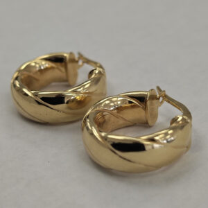 14K Yellow Gold Hoop Earrings