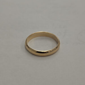 14K Yellow Gold Plane Wedding Band
