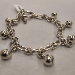 925 Sterling Silver Bell Bracelet