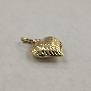 14K Yellow Gold Heart Pendant