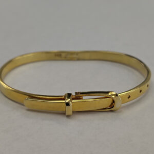 925 Gold-Plated Silver Belt Bangle