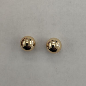 14K yellow Gold Ball Earrings