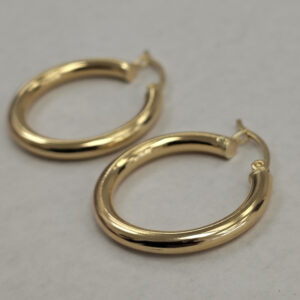 14K Yellow Gold Hoop Earrings