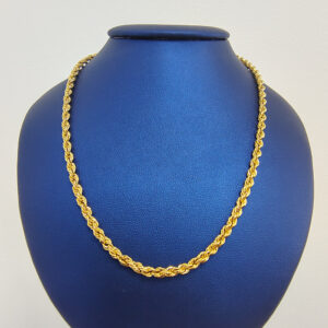 18K Yellow Gold Rope Chain